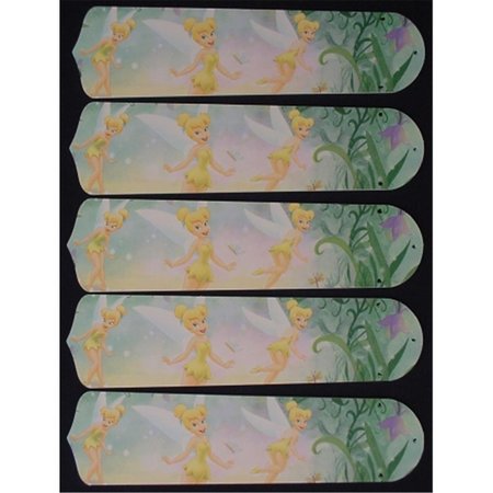 LIGHTITUP Tinkerbell Fairy Green 52 in. Ceiling Fan Blades Only LI2543777